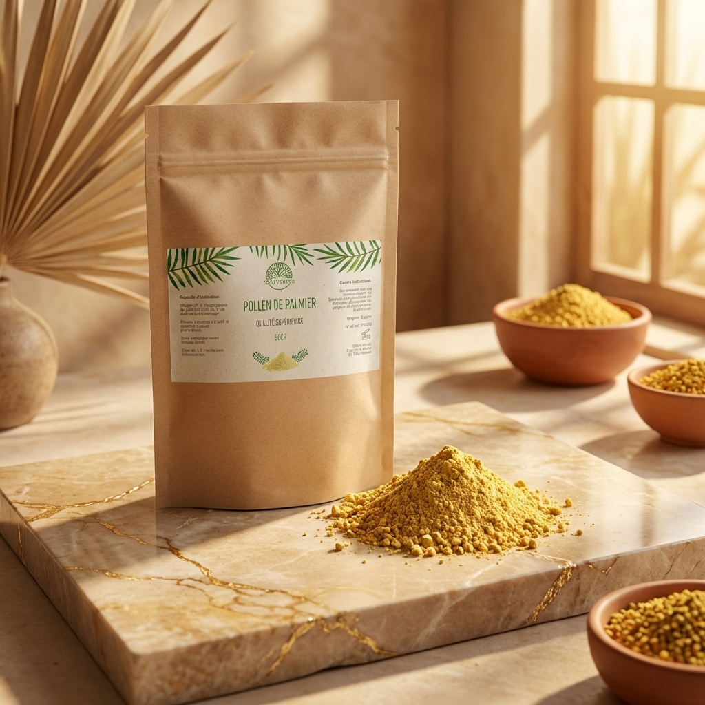 Pollen de palmier dattier pur 50g naturel qualité premium
