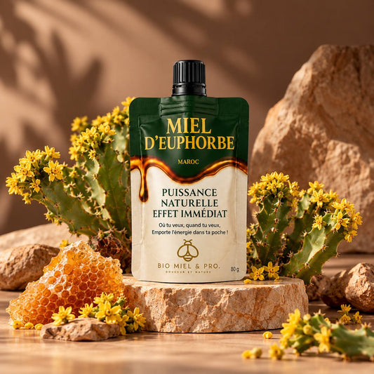 Miel d'euphorbe du Maroc Format nomade 80g