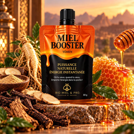 Miel Booster mélange royal Format nomade 80g
