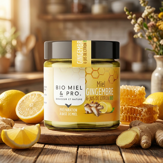 miel gingembre citron bio 250g