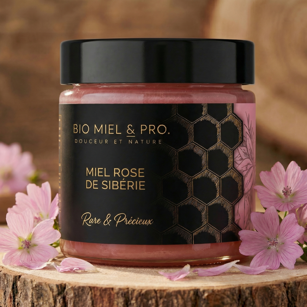 miel rose cremeux extrait rose 250g