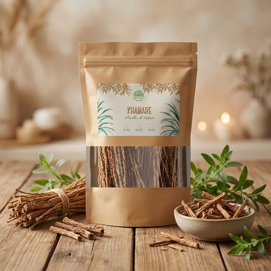 Lot de 10 racines de vétiver khamaré naturelles pour infusion origine Afrique de l’Ouest