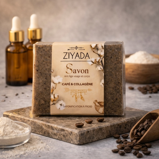 Savon café et collagène (Visage et corps) 100g