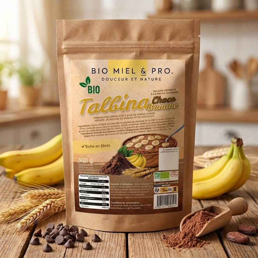 Sachet talbina choco banane BIO 500g